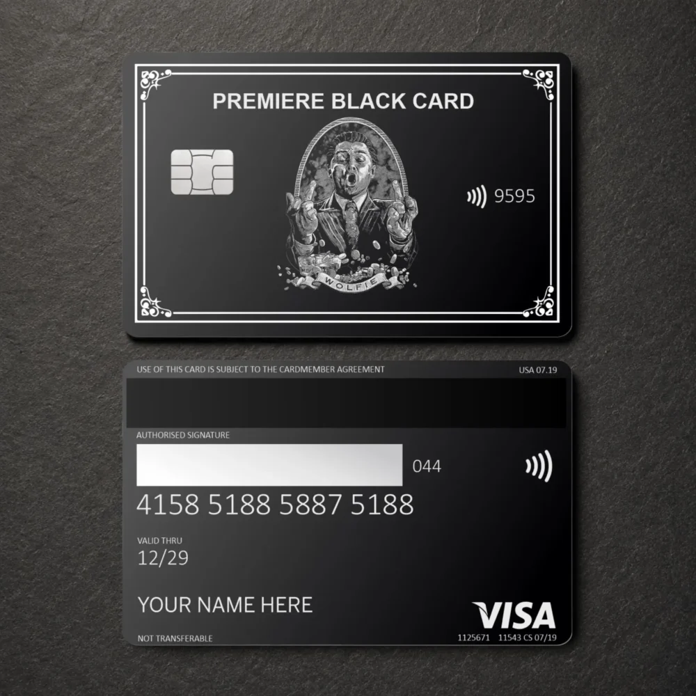 Wolf Of The Wall Street - CUSTOM METAL CREDIT CARD