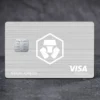 Crypto.com Silver Card (Icy White) - Custom Metal Credit Card