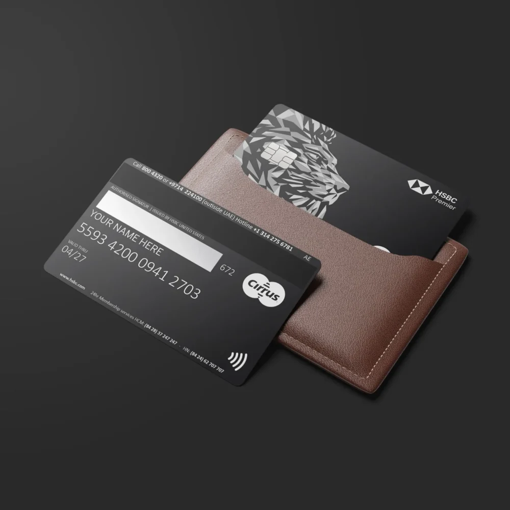 HSBC Black Premier - Custom Metal Credi Card