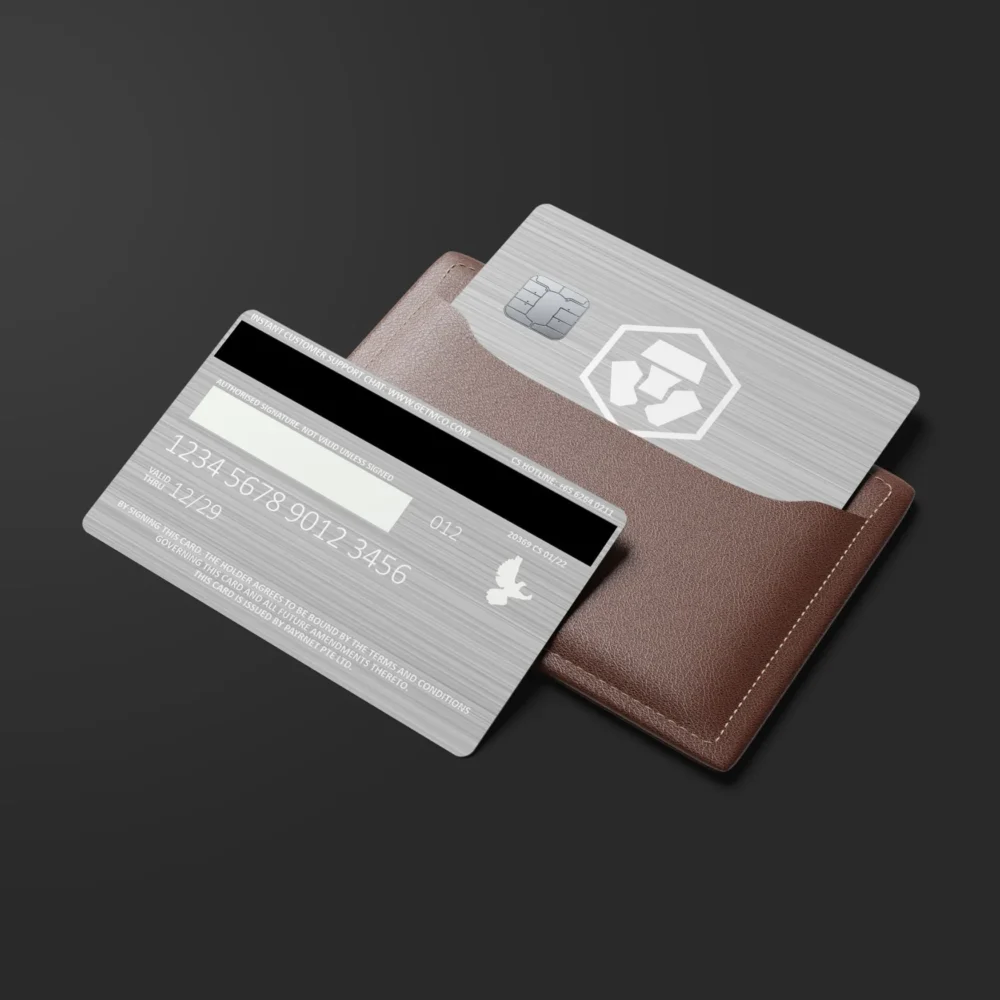 Crypto.com Silver Card (Icy White) - Custom Metal Credit Card