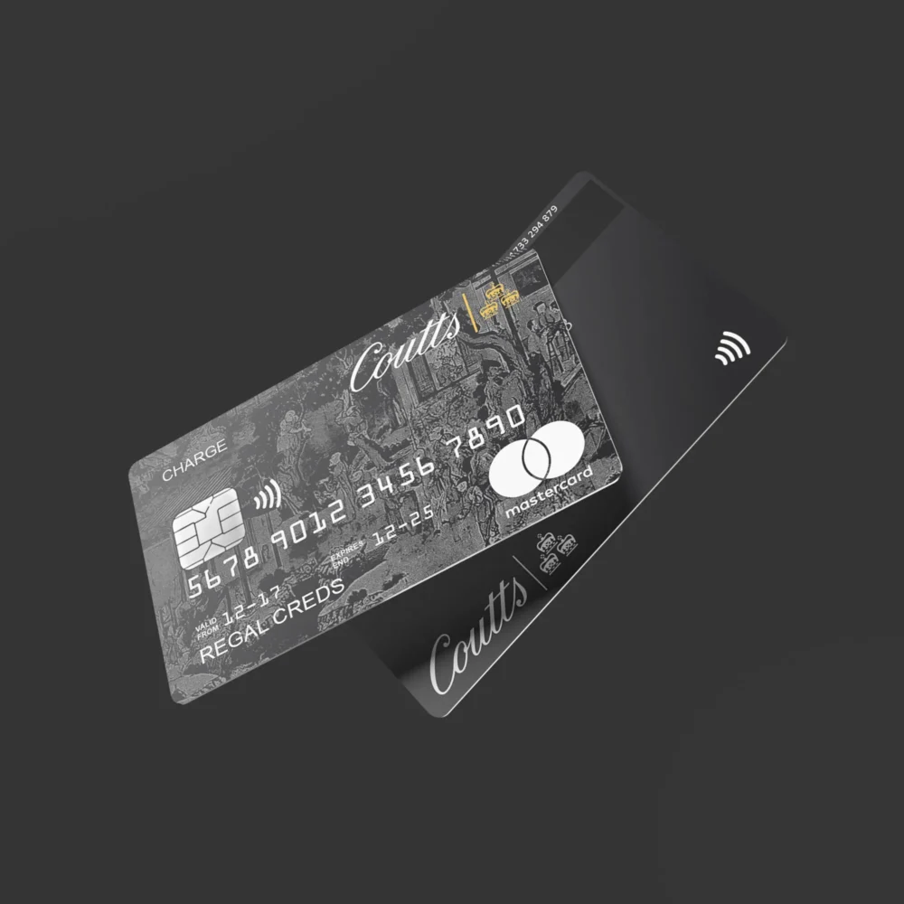 COUTTS SILK WORLD CARD - custom metal credit card