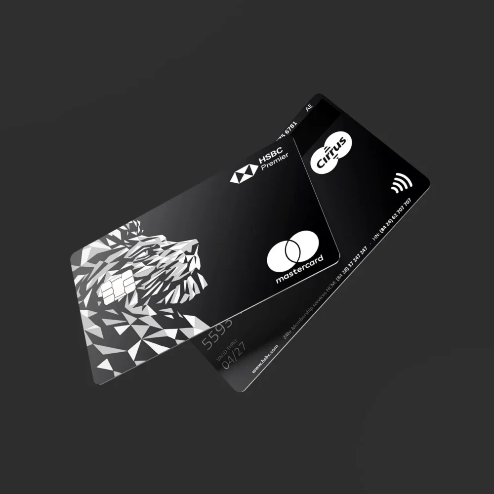 HSBC Black Premier - Custom Metal Credi Card