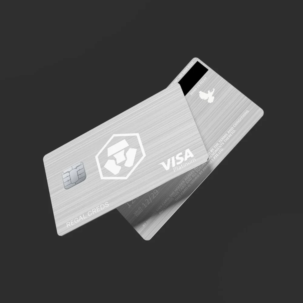 Crypto.com Silver Card (Icy White) - Custom Metal Credit Card