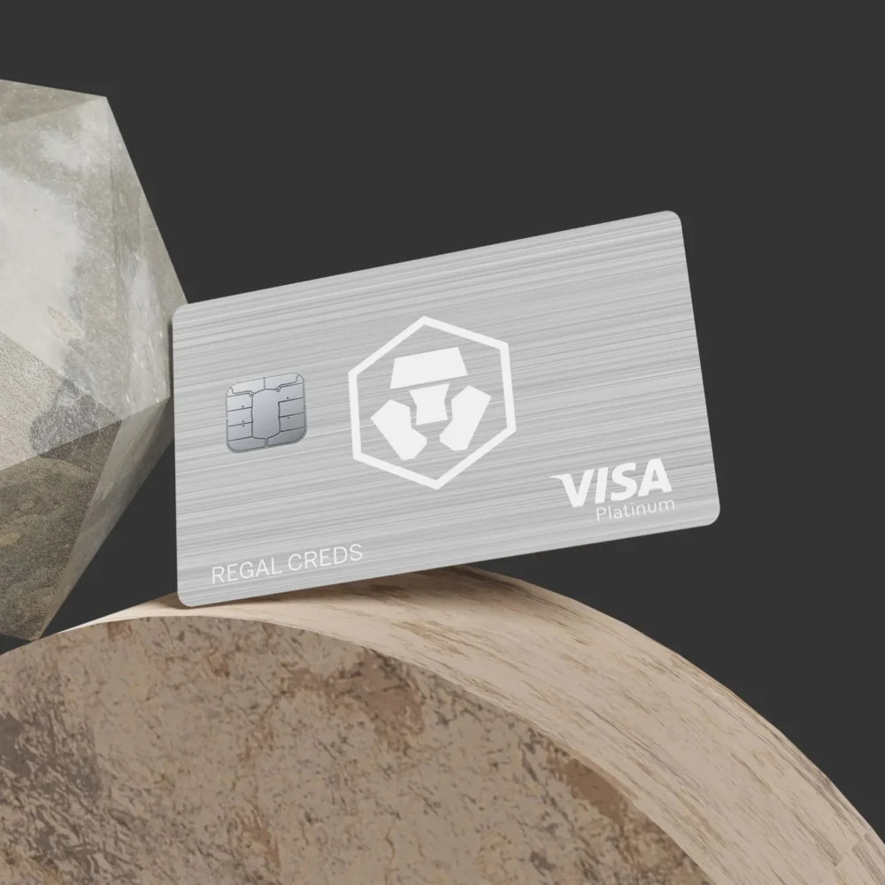 Crypto.com Silver Card (Icy White) - Custom Metal Credit Card